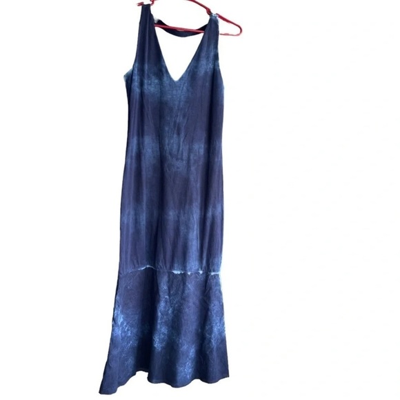 STONE & SKY Sleeveless Tie Dye Maxi V-Neck Dress Size S - Picture 1 of 8